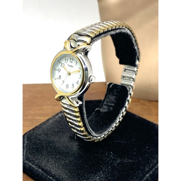 Timex Women's Watch T21854 Quartz Two Tone Stainless Steel Expansion Band 25mm - Picture 2 of 13